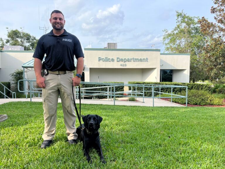 Officer with a K-9 Unit