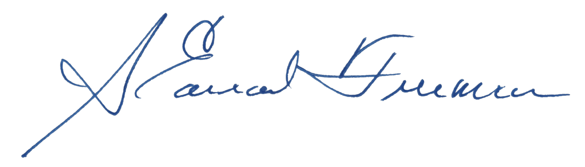 Ed Freeman signature