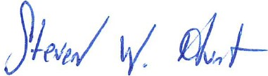 Steven W Hunt signature 